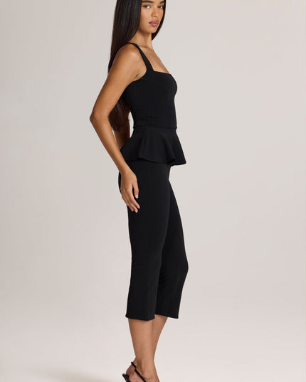 Black Ponte Capri Trousers