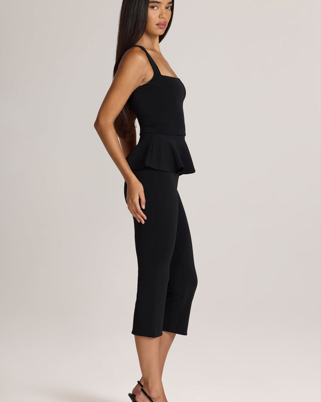 Black Ponte Capri Trousers
