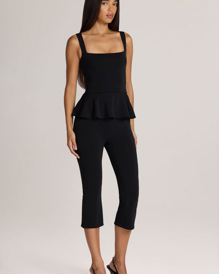 Black Ponte Capri Trousers