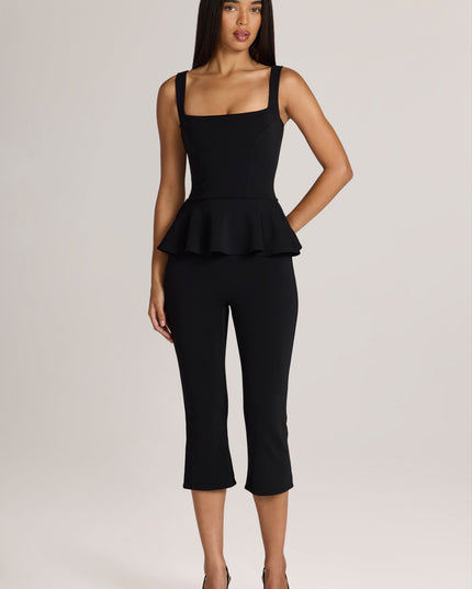 Black Ponte Capri Trousers