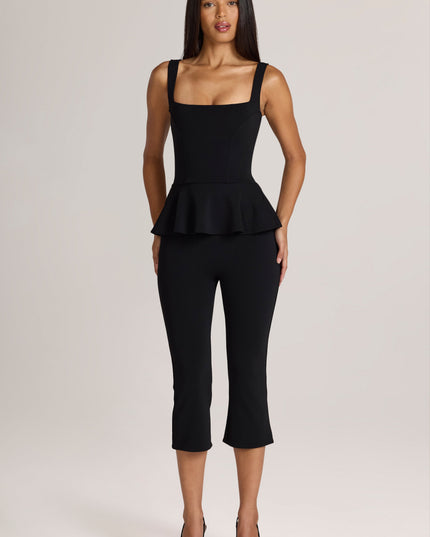 Black Ponte Capri Trousers