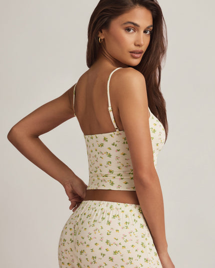 Lemon Print Modal Camisole Pyjama Top
