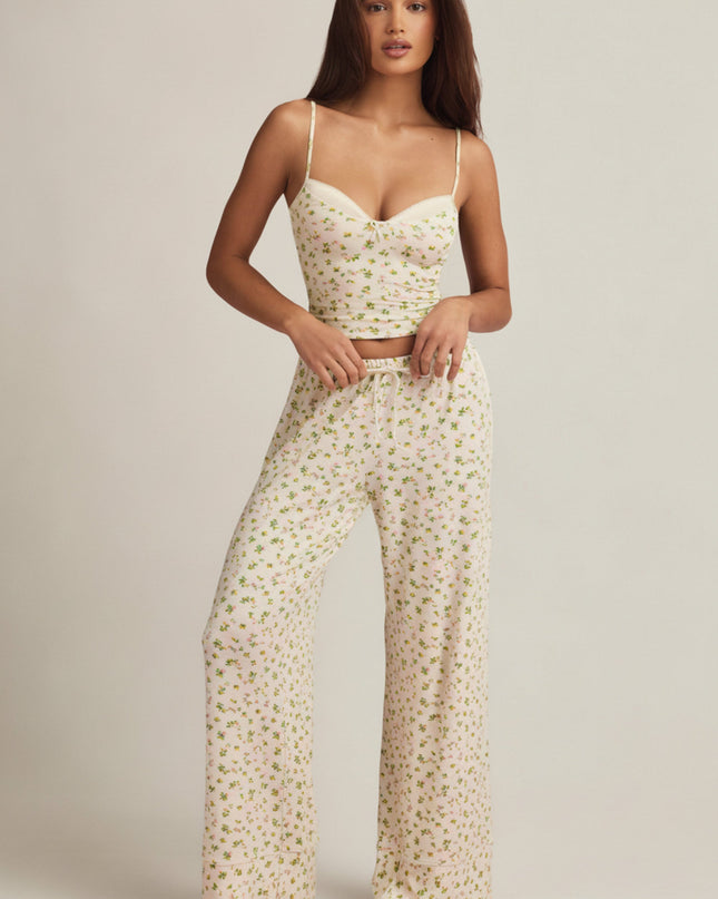 Lemon Print Modal Camisole Pyjama Top