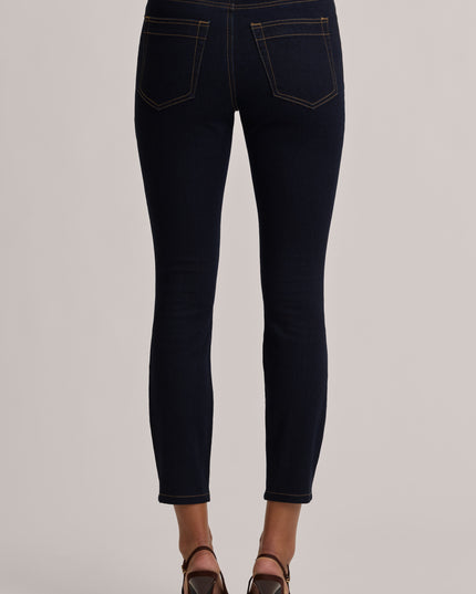 Dark Wash High-Rise Cropped Skinny Jeans