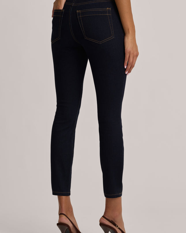 Dark Wash High-Rise Cropped Skinny Jeans