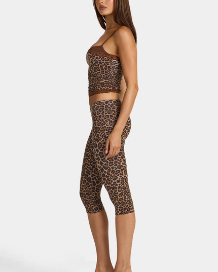 Leopard Modal Capri Leggings