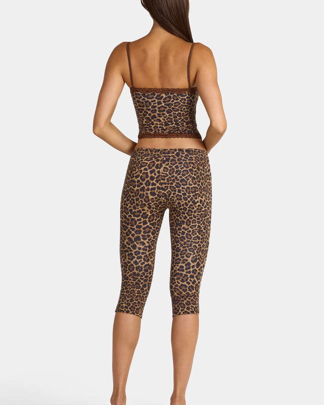 Leopard Modal Capri Leggings