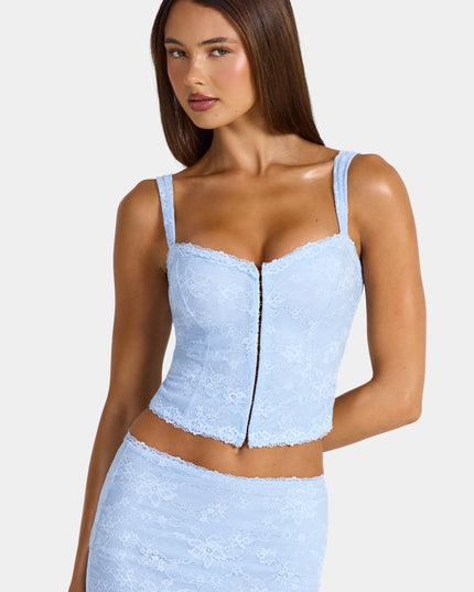 Arctic Blue Lace Cami Top