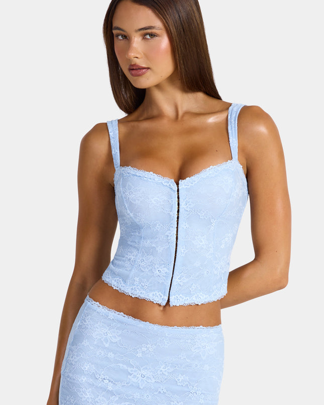 Arctic Blue Lace Cami Top