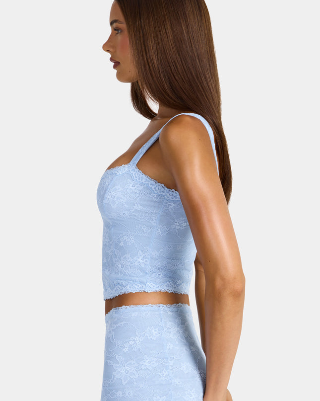 Arctic Blue Lace Cami Top