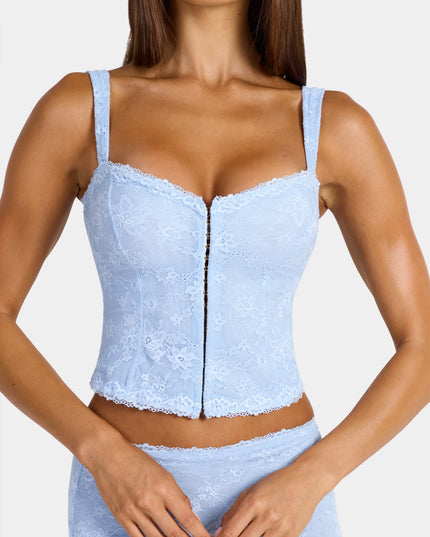 Arctic Blue Lace Cami Top