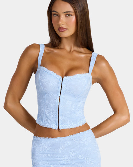 Arctic Blue Lace Cami Top