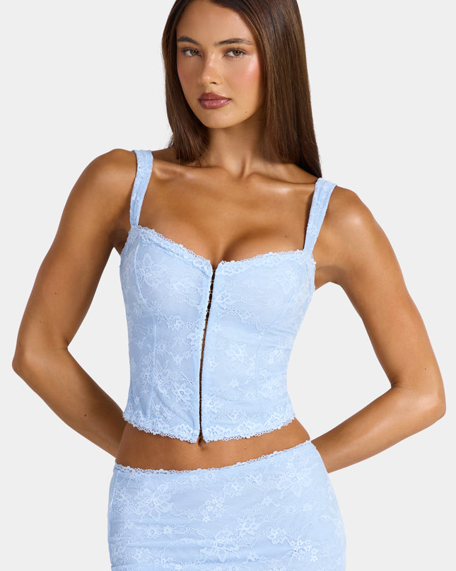 Arctic Blue Lace Cami Top