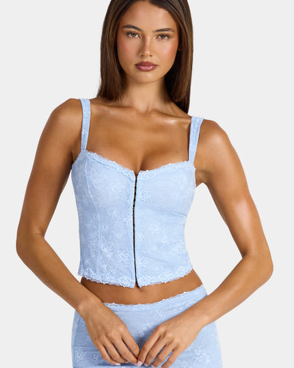 Arctic Blue Lace Cami Top