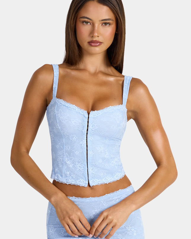 Arctic Blue Lace Cami Top