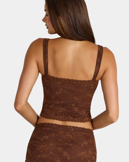 Cocoa Brown Lace Cami Top