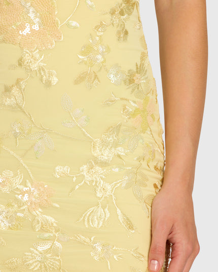 Butter Embellished Bodycon Mini Dress