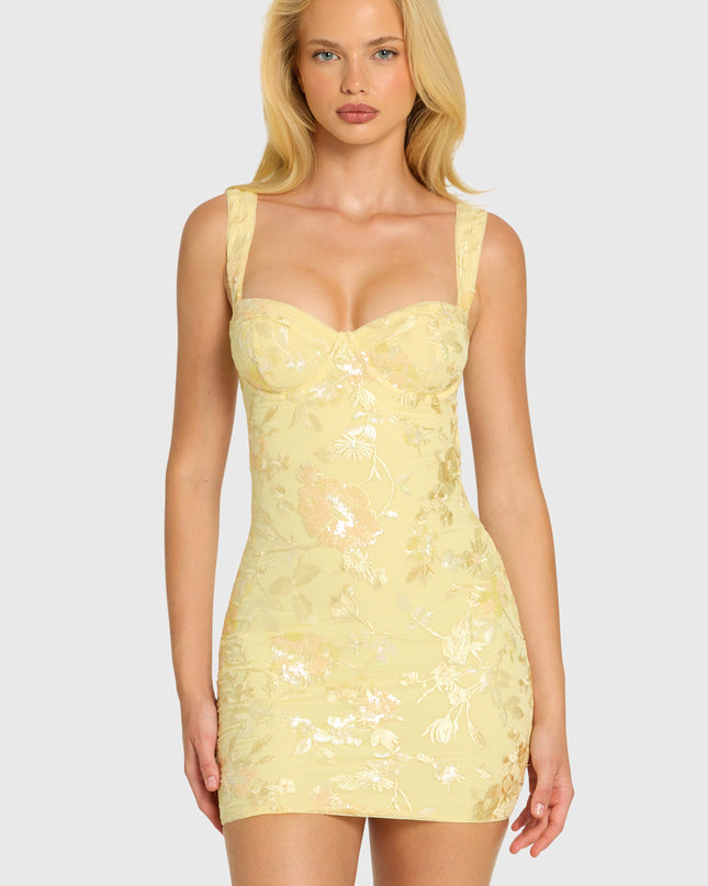 Butter Embellished Bodycon Mini Dress