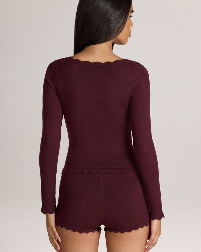 Cocoa Brown Knit Long-Sleeve Cardigan