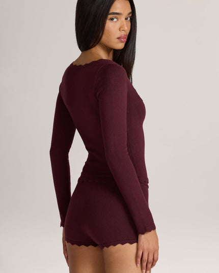 Cocoa Brown Knit Long-Sleeve Cardigan