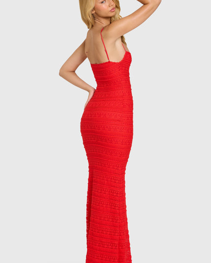Cherry Lace Maxi Dress