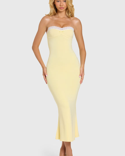 Butter Modal Lace-Trim Midaxi Dress