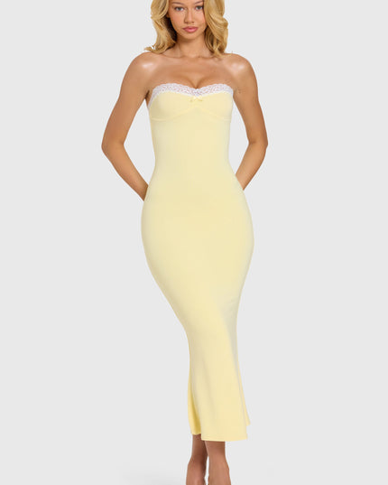 Butter Modal Lace-Trim Midaxi Dress