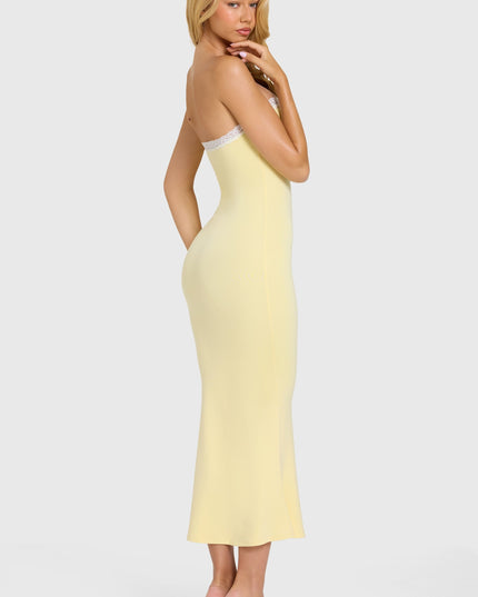 Butter Modal Lace-Trim Midaxi Dress