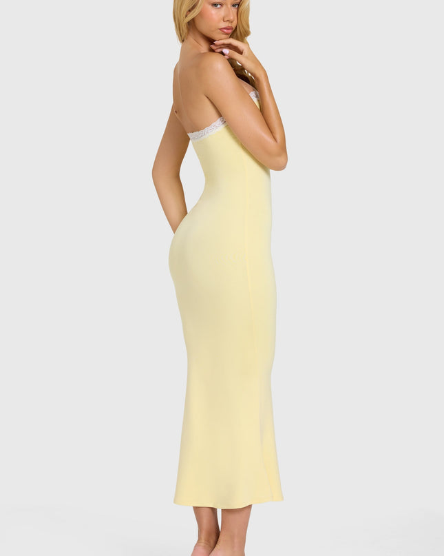 Butter Modal Lace-Trim Midaxi Dress