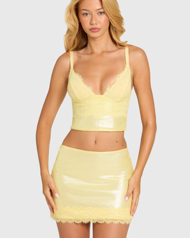 Butter Sequin Lace Bralette Top